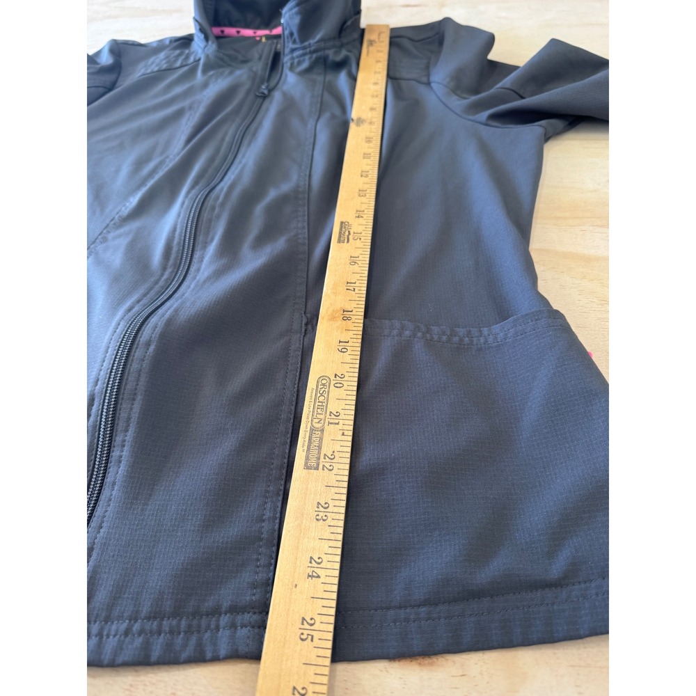 Heartsoul Scrub Jacket‎ Pewter Gray Full Zip Mock Neck Large Medical Core Nurse - Picture 5 of 10